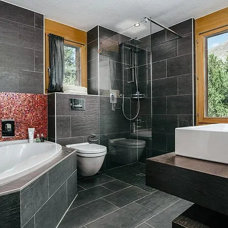 Mouton A 4-bedroom Alpine Chic Escape In Chalet Saas Fee