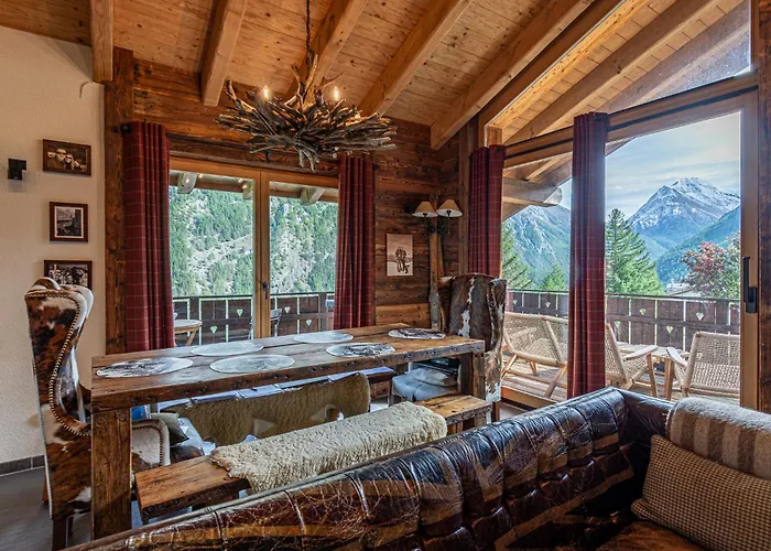 Mouton A 4-bedroom Alpine Chic Escape In Alpstuga Saas Fee