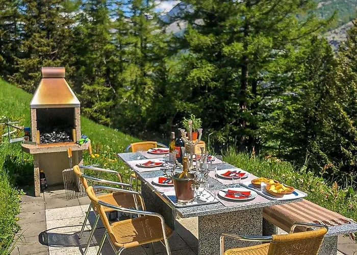 Mouton A 4-bedroom Alpine Chic Escape In Alpstuga Saas Fee